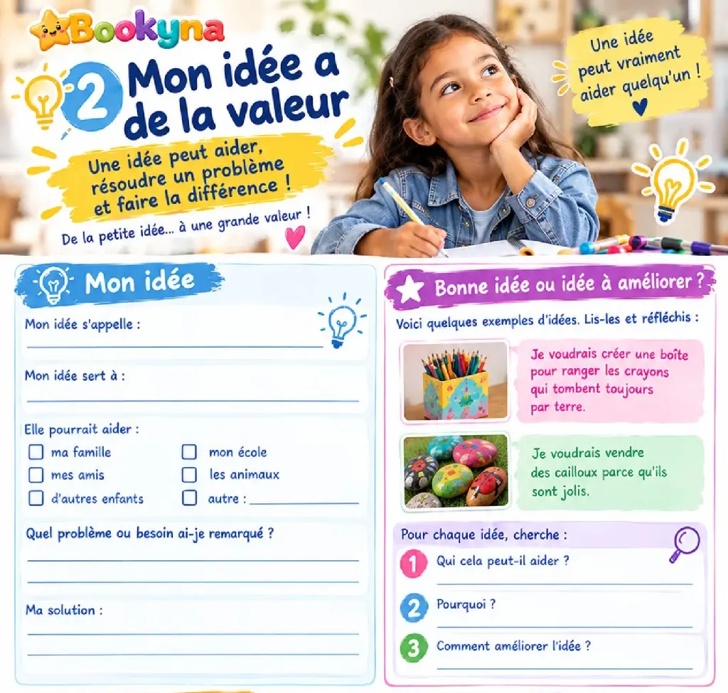 Bookyna Pack – Je découvre l’entrepreneuriat : mes émotions, mes idées, mon projet