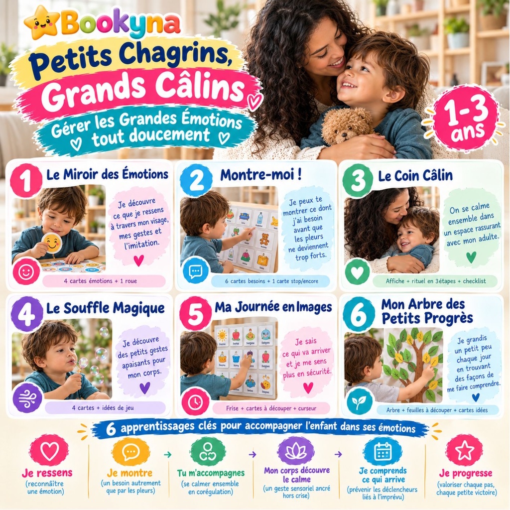 Bookyna pack - Petits Chagrins, Grands Câlins (1-3 ans)